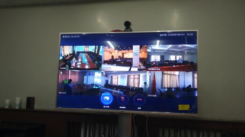 韓城分公司視頻會議系統(tǒng)調試成功