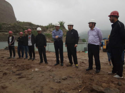 劉合理帶隊檢查漢中分公司吳堡橫溝溫泉項目