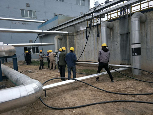 陜煤建設天工公司安裝一部站好春節這班崗 展示最美勞動風采