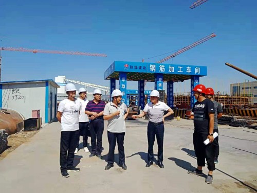 楊讓順深入榆北小保當、曹家灘施工現場檢查指導工作