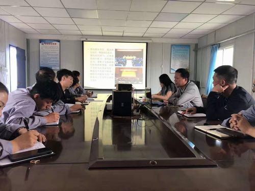 陜煤建設澄合分公司黨課教育走一線