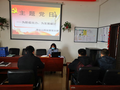陜煤建設洗選煤運營公司澄合山陽黨支部開展“為防疫出力、為發展獻計”主題黨日活動