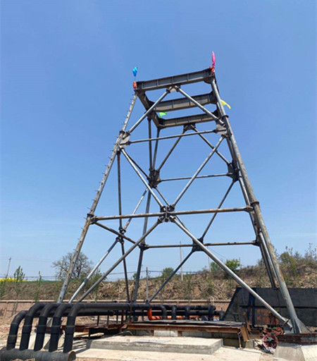 陜煤建設機電安裝公司：彬長小莊礦進風立井管路安裝工程施工正酣