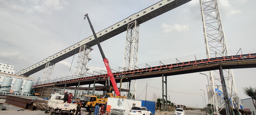 陜煤建設機電安裝公司完成曹家灘地面措施工程帶式輸送機安裝工程