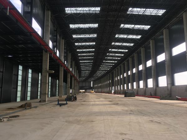 陜煤建設(shè)韓城分公司郭家灣集運(yùn)站儲(chǔ)煤棚工程1#、2#儲(chǔ)煤棚主體結(jié)構(gòu)工程順利完工