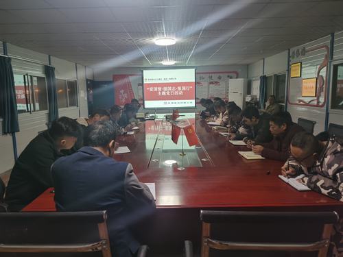 陜煤建設銅煤公司第一項目部黨支部組織開展“愛國情?強國志?報國行”主題黨日活動