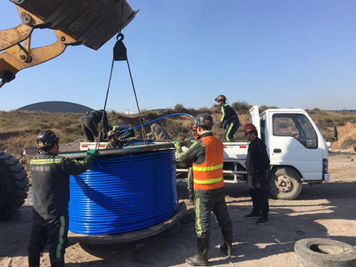 陜煤建設機電安裝公司：迎雪奮戰忙施工