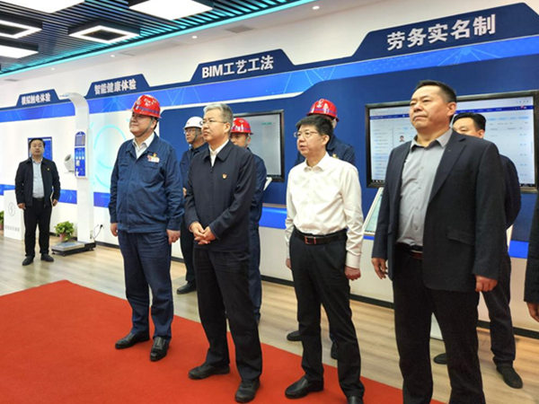 渭南市委副書(shū)記、市長(zhǎng)陳曉勇視察龍鋼機(jī)械化綜合一次料場(chǎng)項(xiàng)目建設(shè)情況