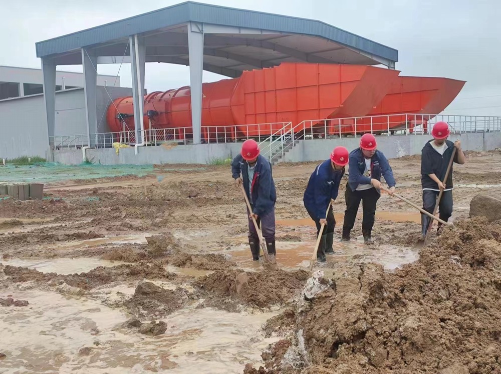 陜煤建設(shè)天工公司土建九部：防洪搶險顯擔(dān)當(dāng)，共筑安全新防線