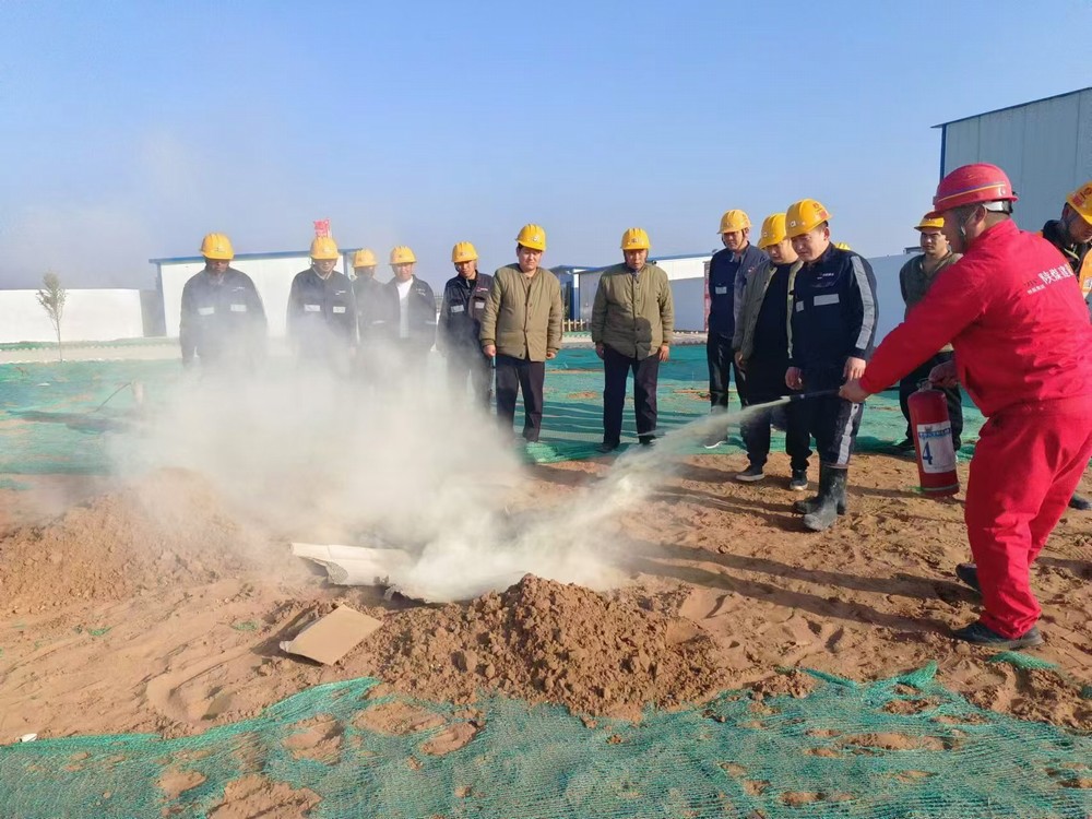 陜煤建設礦建三公司組織開展消防應急演練活動
