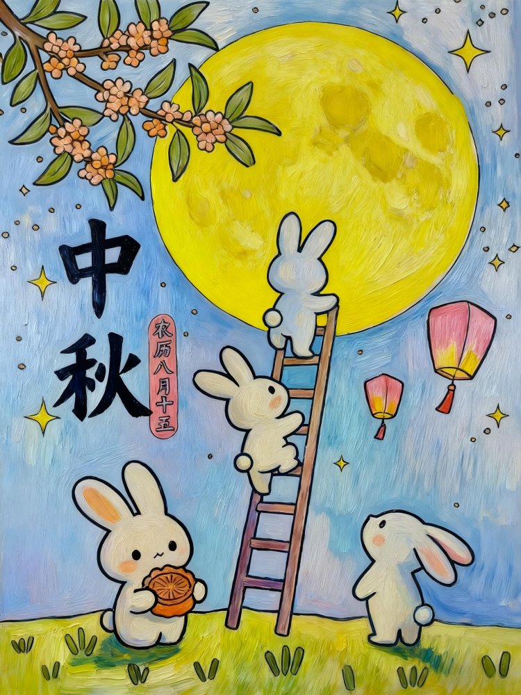 喜迎團圓月，妙筆繪中秋