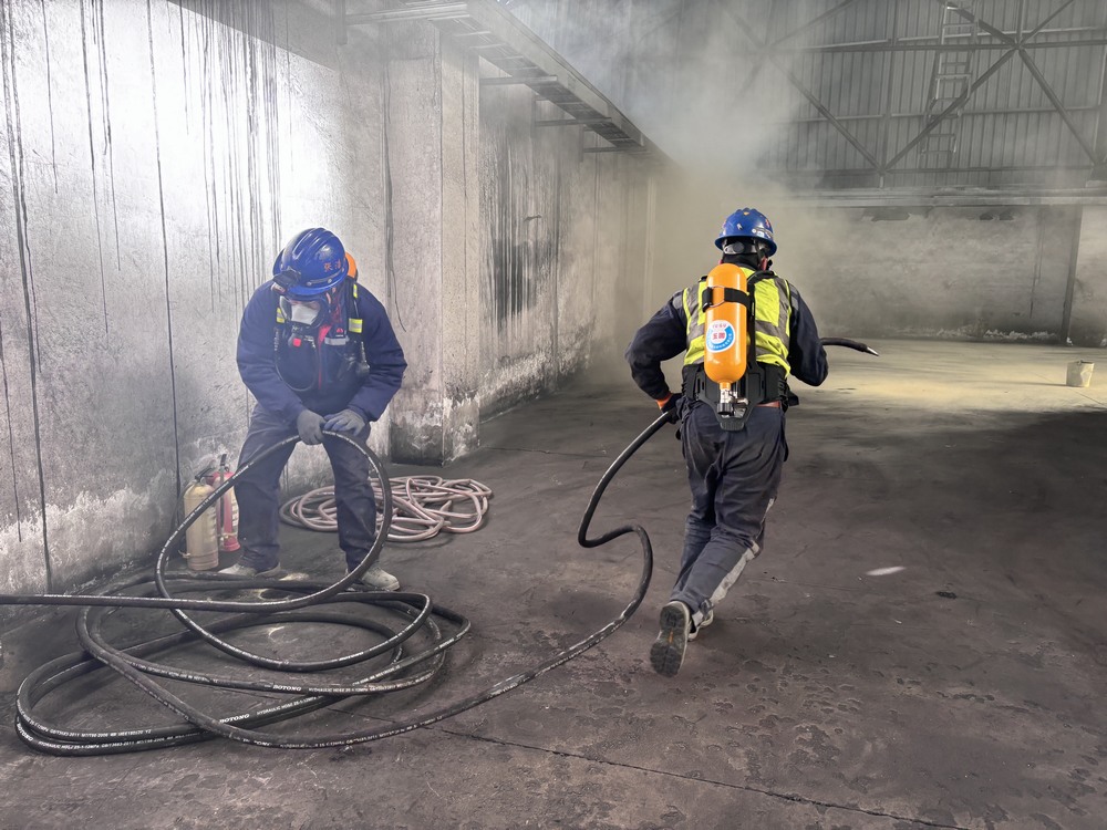 陜煤建設洗選煤運營公司榆陽運營項目部：演練淬精兵  防患于未“燃”??